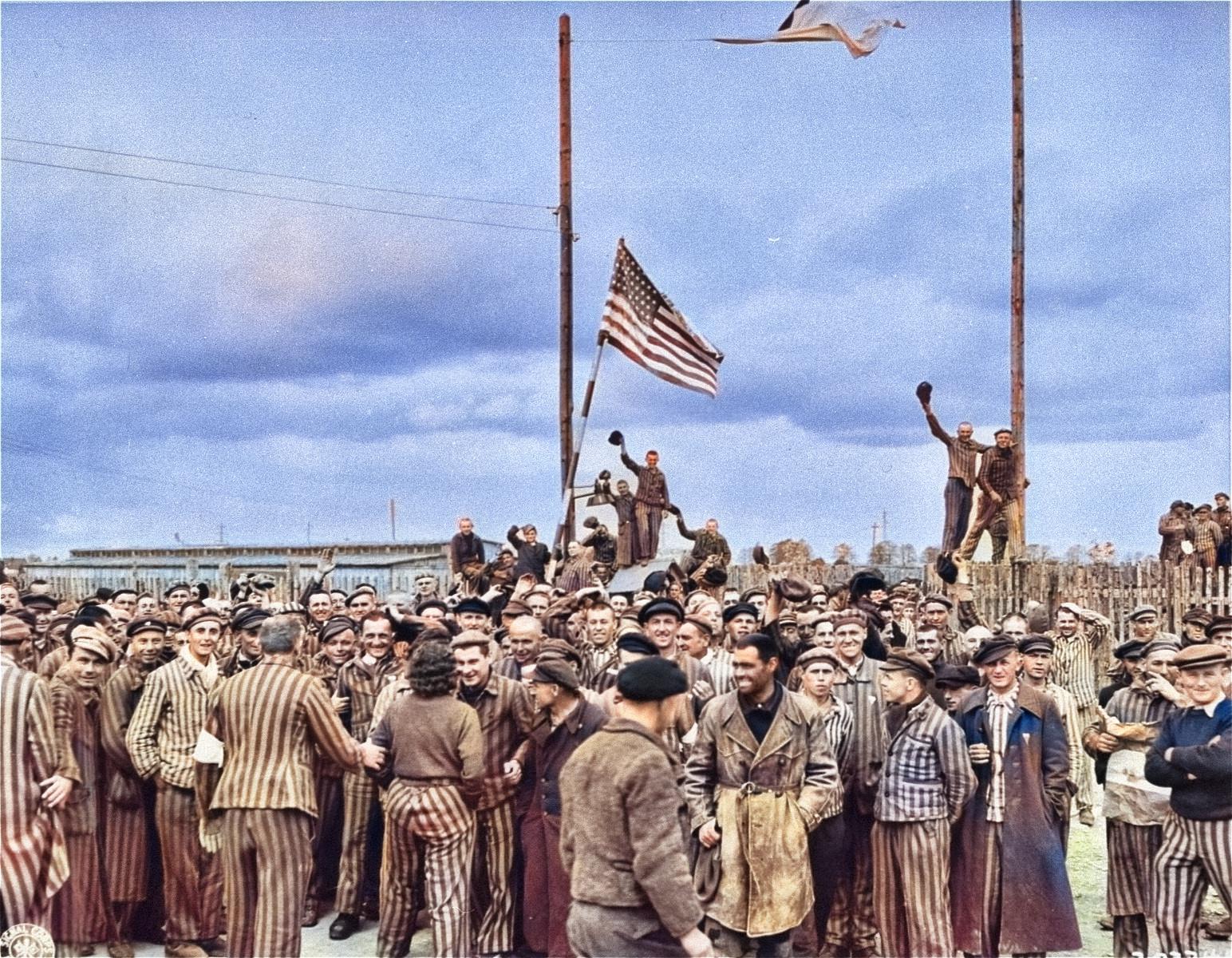 Color version of the liberation photo.