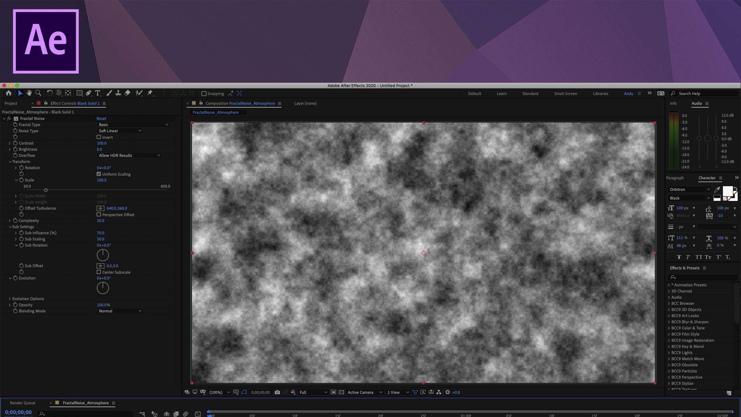 fractal noise after effects free download