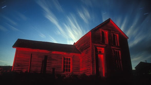 bodie.moonrise 1440 – PART 1 HEADER – TROY Bodie Moonrise
- Monsoon clouds and a late rising moon, around midnight at Bodie, California, a classic American ghost town. Shot in June 2003. Backlit by the full moon for 6-minutes at f/5.6, Kodak 100VS film, red-gelled