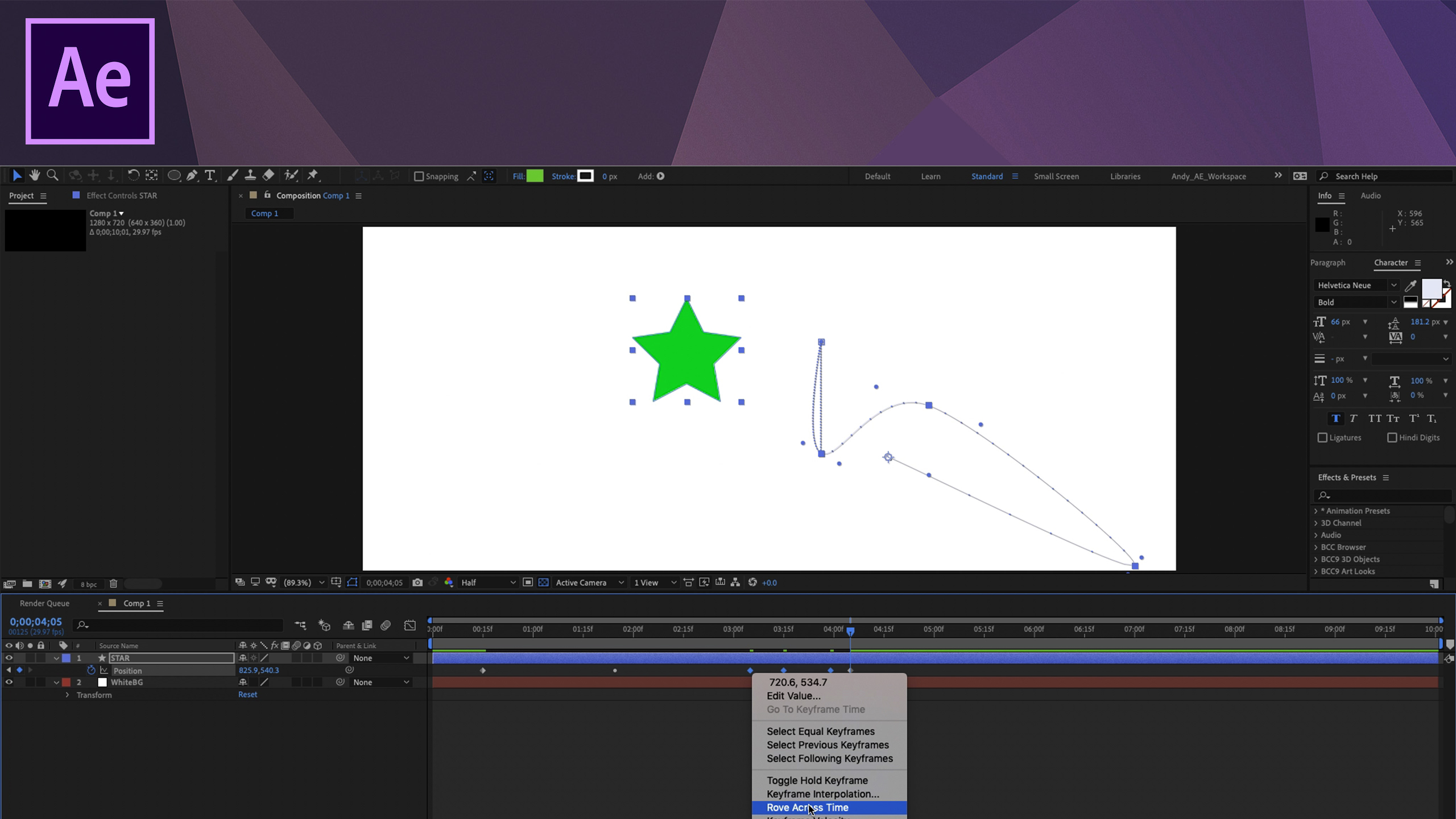 Stretching and roving keyframes - Photofocus