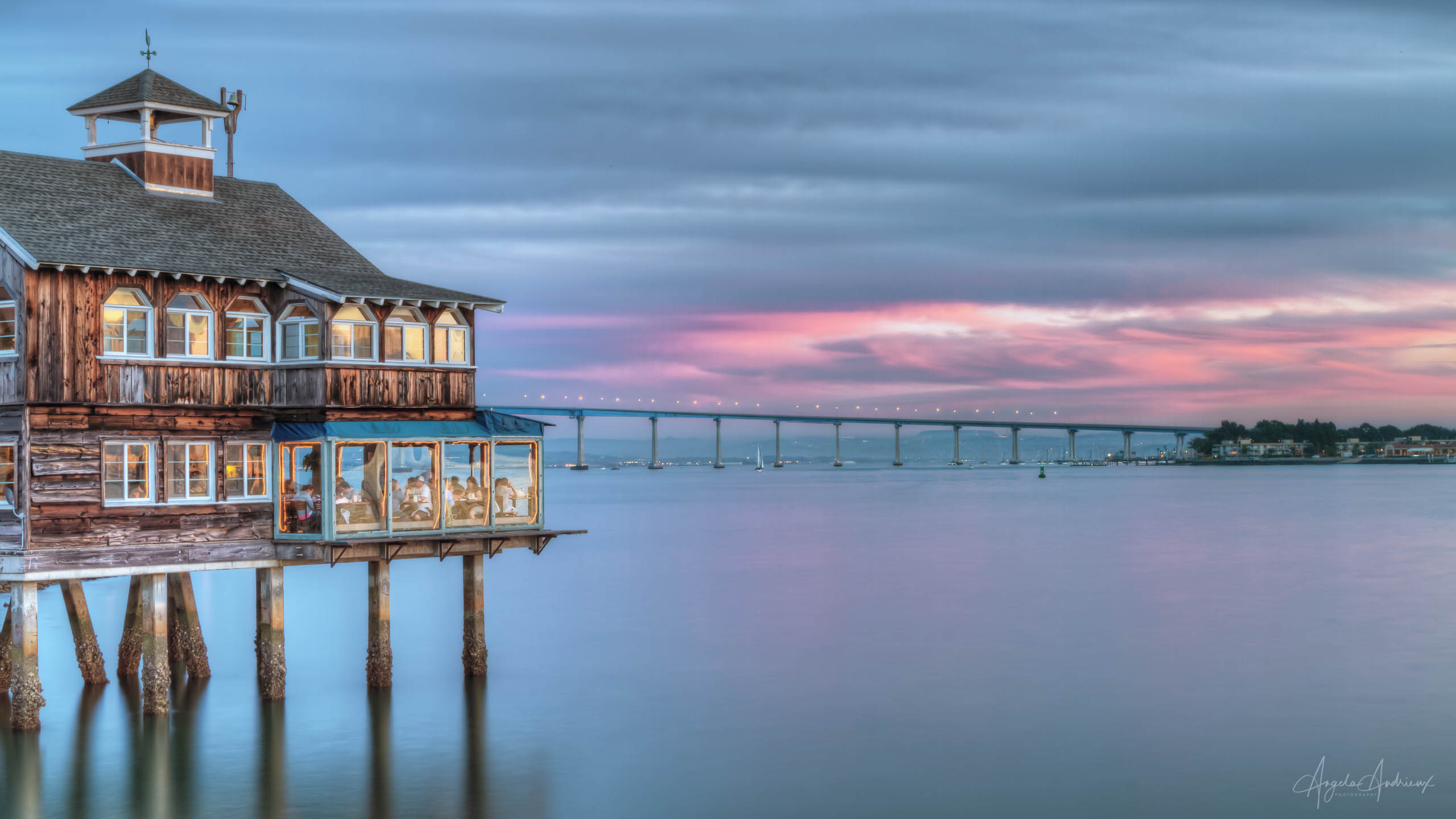 Simply Sublime | Pier Cafe and Coronado Bridge | Seaport Village Simply Sublime | Pier Cafe and Coronado Bridge | Seaport Village