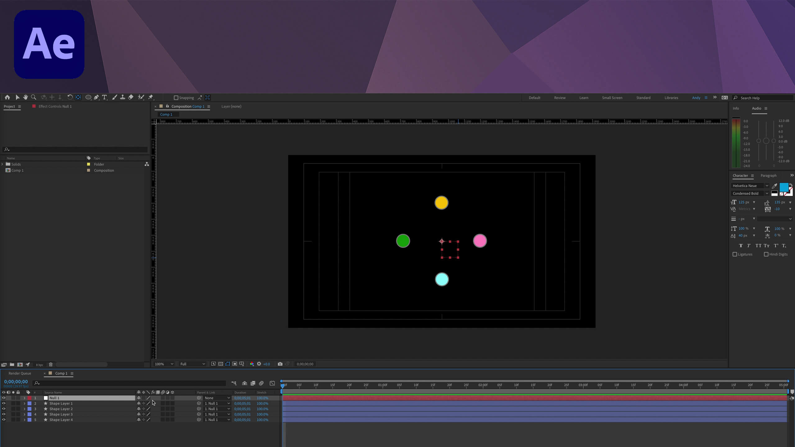 Control Movement With Null Objects In After Effects Photofocus