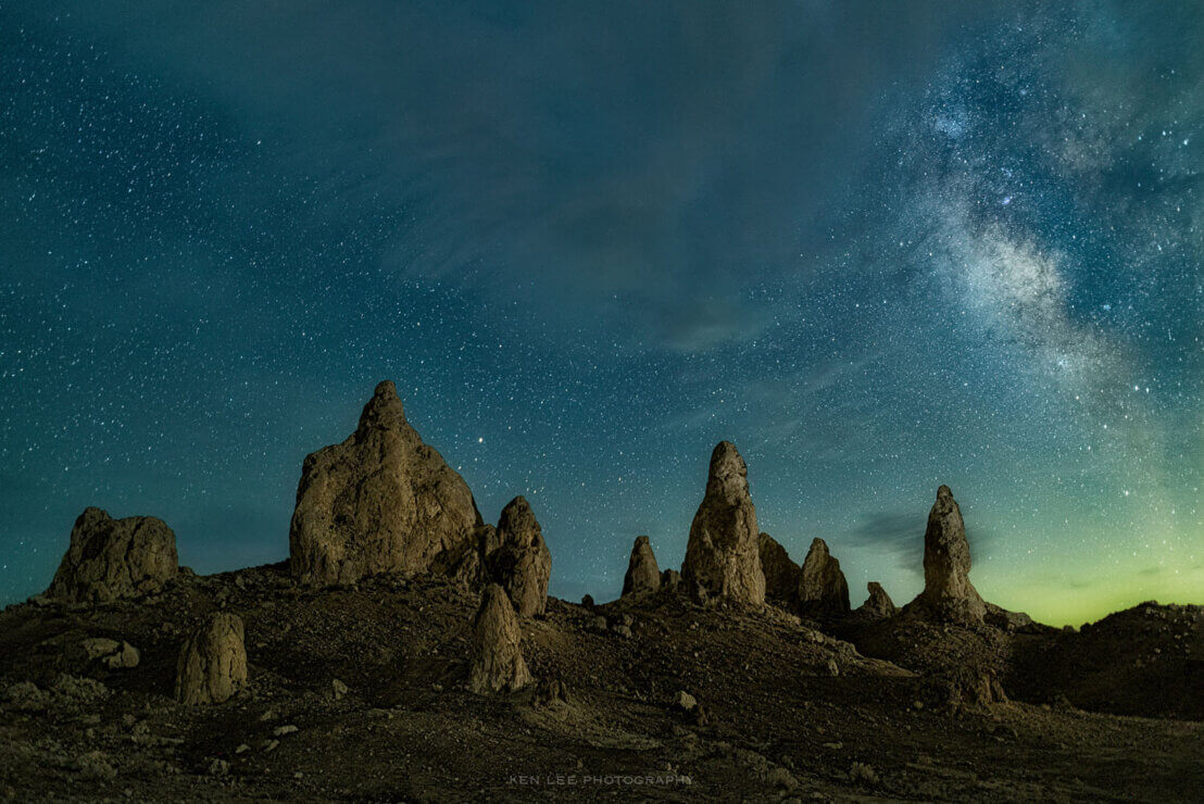 Trona Pinnacles Milky Way