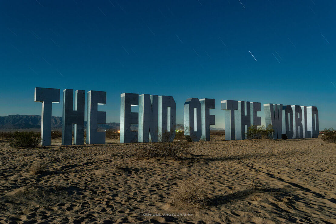 Wonder Valley night photo The End of the World