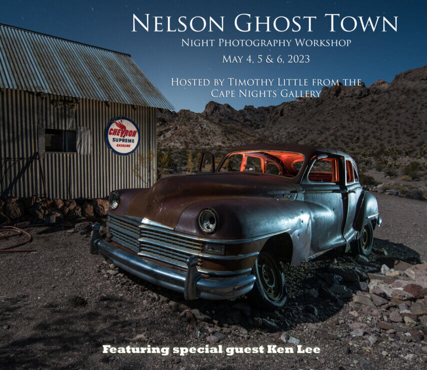Nelson ghost town workshop, May 4-6 2023.