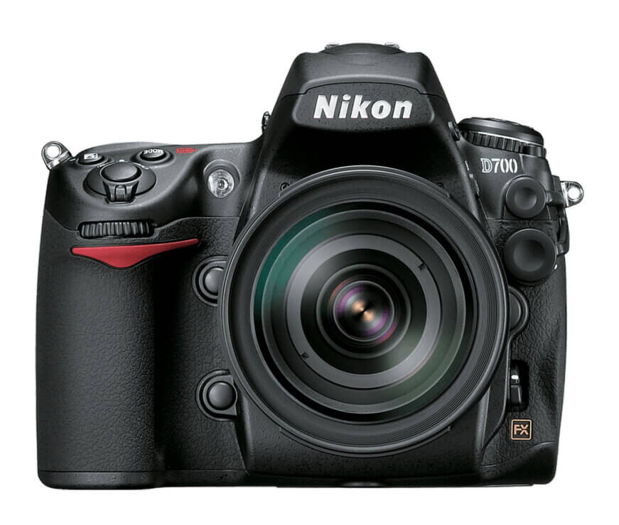 Nikon D700 DSLR full frame camera.