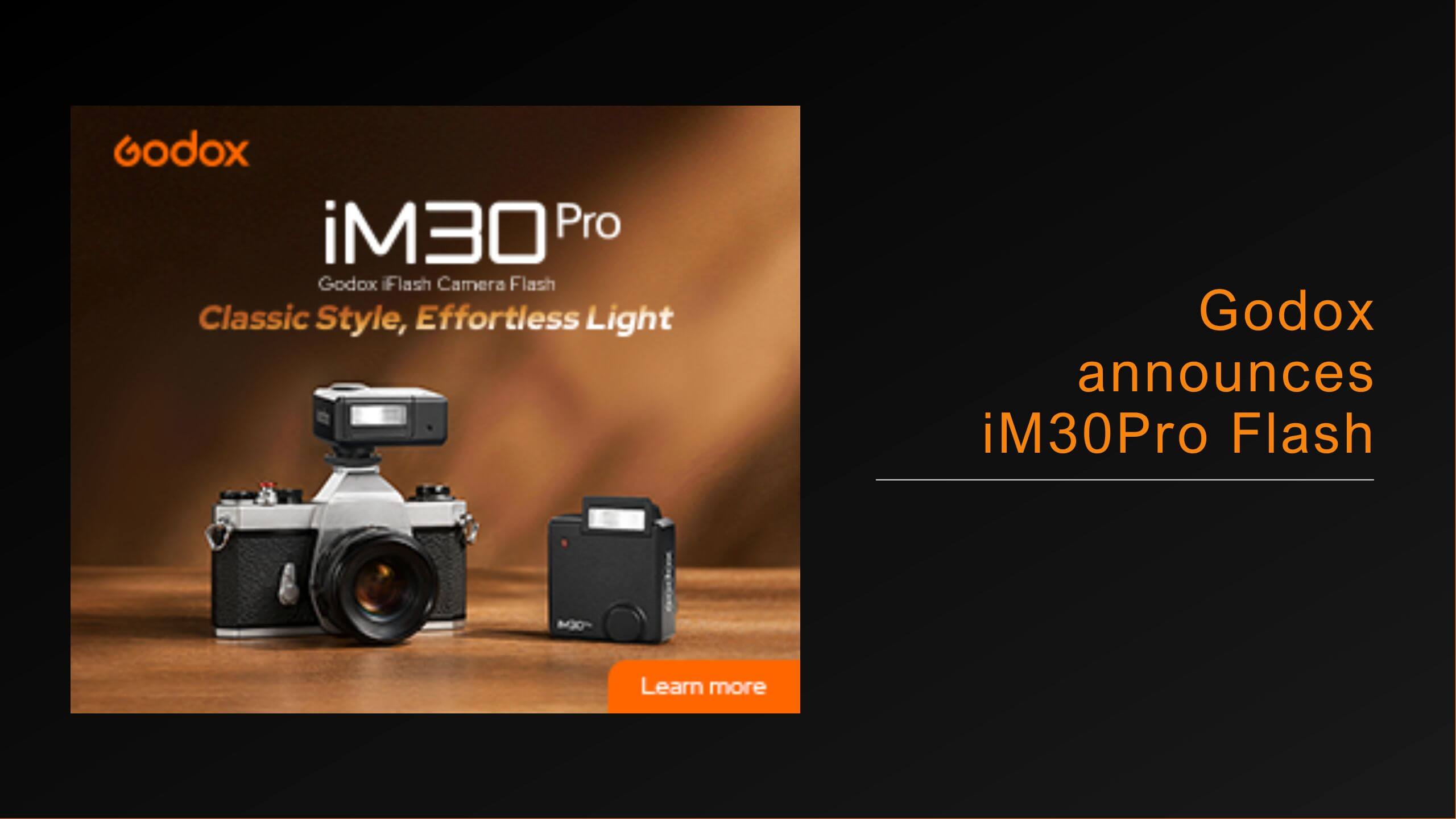 Godox iM30Pro Camera Flash Announced